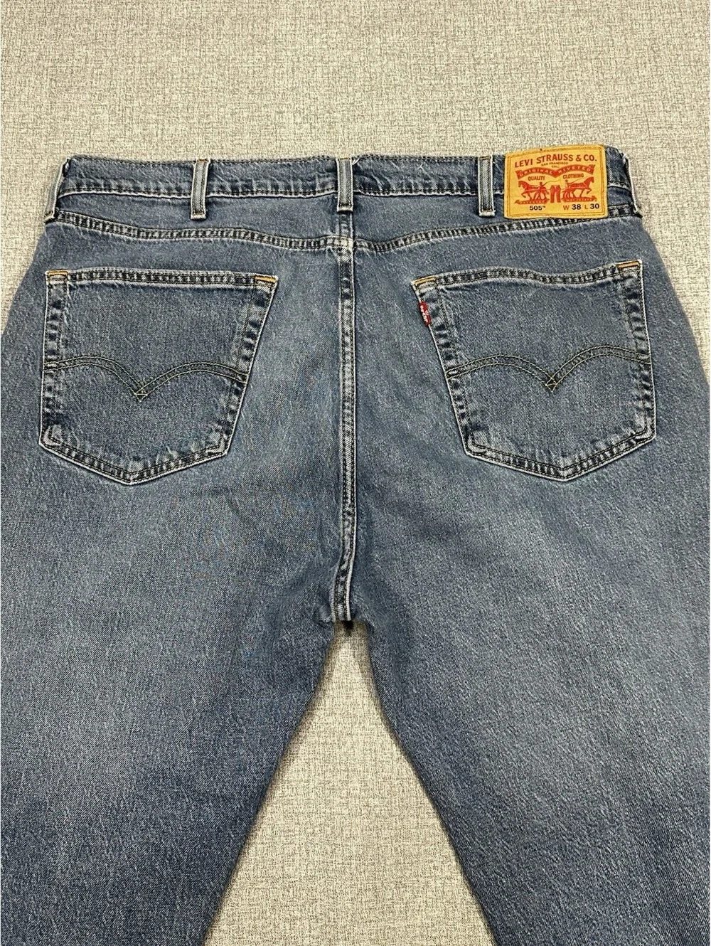 Levis Mens 505 Regular Jeans Men 36x28 Straight Leg Denim Modern Casual